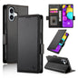 Side Buckle Magnetic Frosted Leather Phone Case, For iPhone 17, For iPhone Air, For iPhone 16 Pro Max