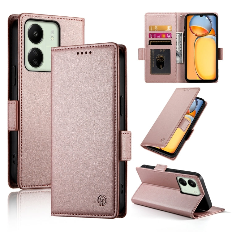 Side Buckle Magnetic Frosted Leather Phone Case