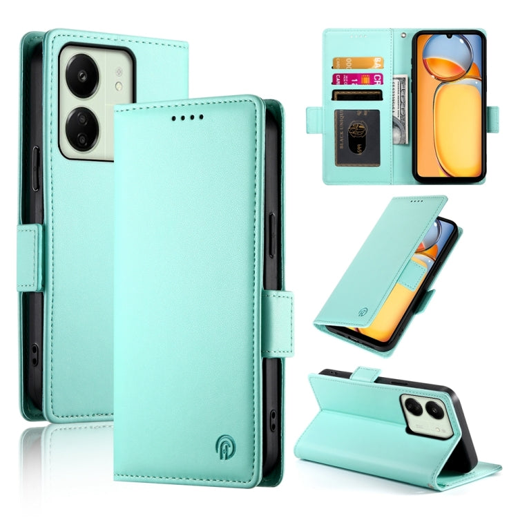 Side Buckle Magnetic Frosted Leather Phone Case