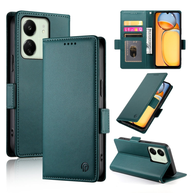 Side Buckle Magnetic Frosted Leather Phone Case