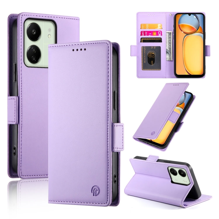 Side Buckle Magnetic Frosted Leather Phone Case