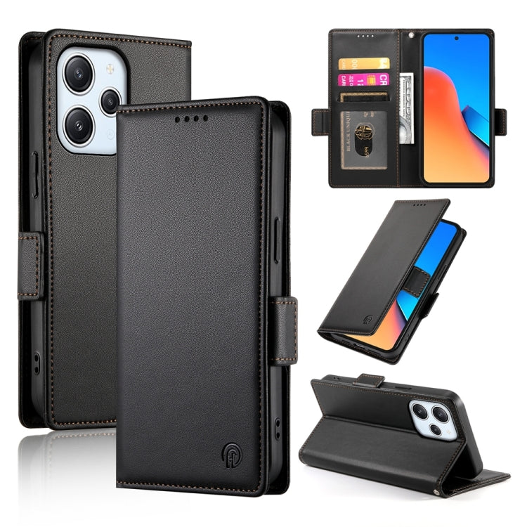 Side Buckle Magnetic Frosted Leather Phone Case