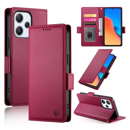 Side Buckle Magnetic Frosted Leather Phone Case
