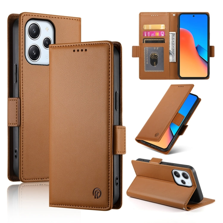 Side Buckle Magnetic Frosted Leather Phone Case