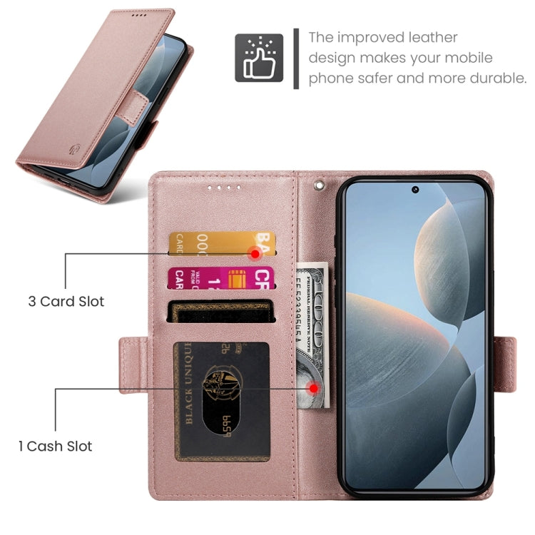 Side Buckle Magnetic Frosted Leather Phone Case