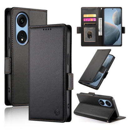 Side Buckle Magnetic Frosted Leather Phone Case