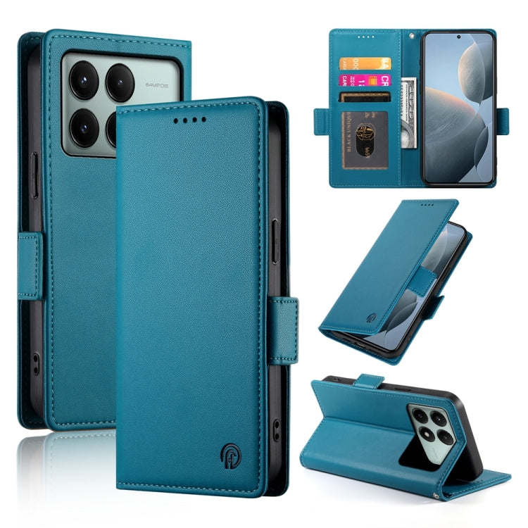 Side Buckle Magnetic Frosted Leather Phone Case