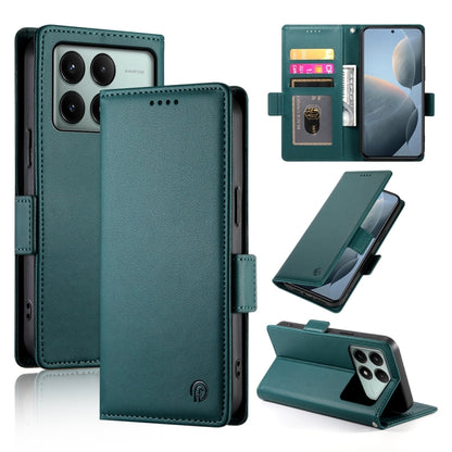 Side Buckle Magnetic Frosted Leather Phone Case