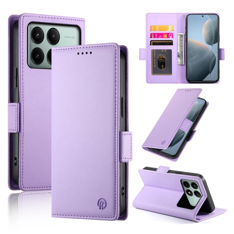 Side Buckle Magnetic Frosted Leather Phone Case, Series 2