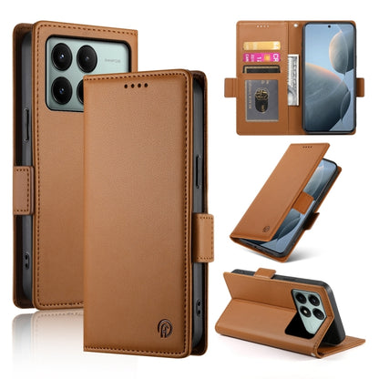 Side Buckle Magnetic Frosted Leather Phone Case