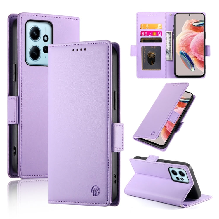 Side Buckle Magnetic Frosted Leather Phone Case