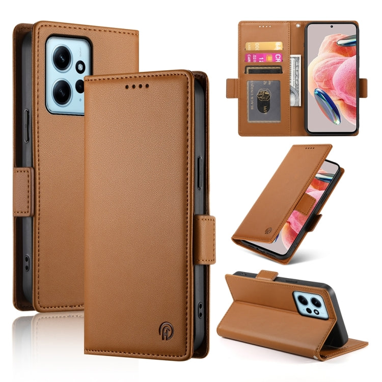 Side Buckle Magnetic Frosted Leather Phone Case