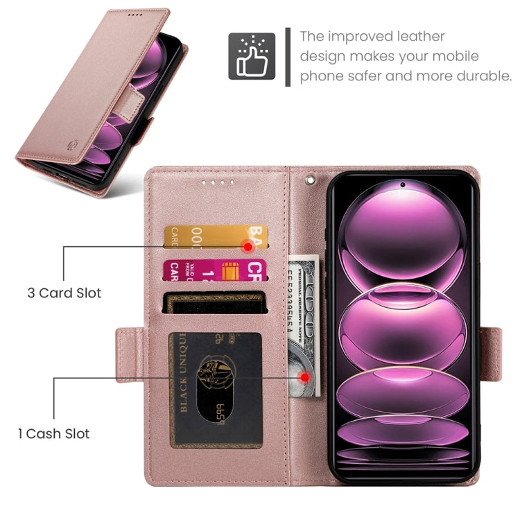 Side Buckle Magnetic Frosted Leather Phone Case