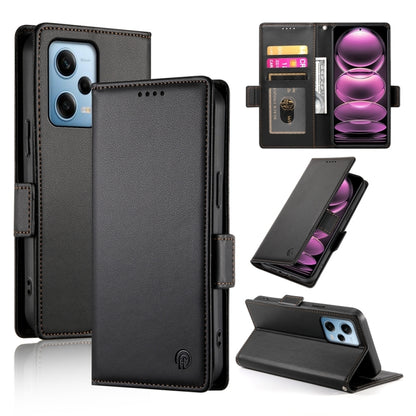 Side Buckle Magnetic Frosted Leather Phone Case
