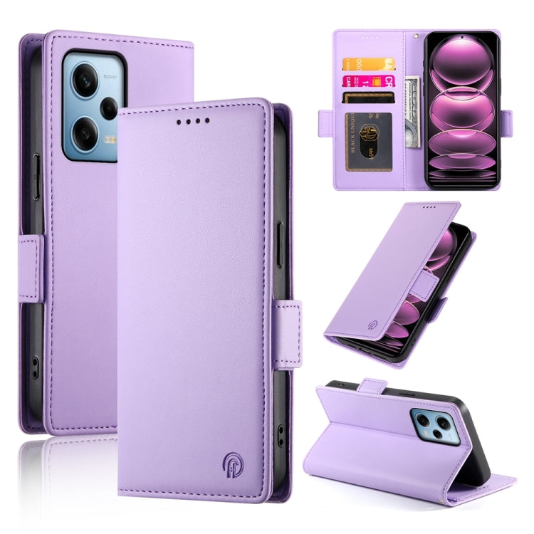 Side Buckle Magnetic Frosted Leather Phone Case
