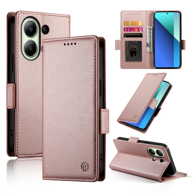 Side Buckle Magnetic Frosted Leather Phone Case