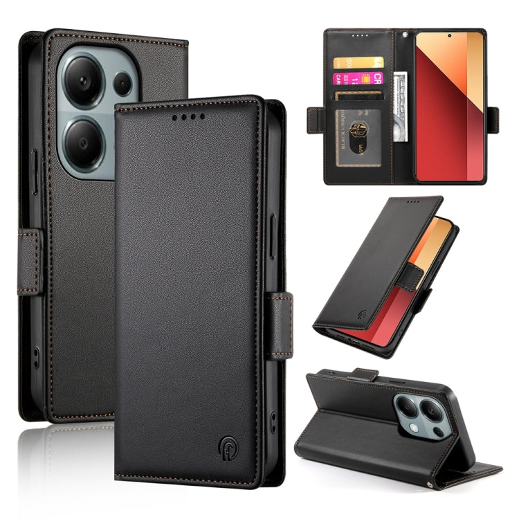 Side Buckle Magnetic Frosted Leather Phone Case