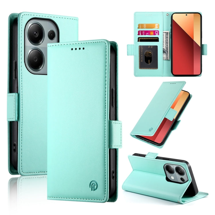Side Buckle Magnetic Frosted Leather Phone Case