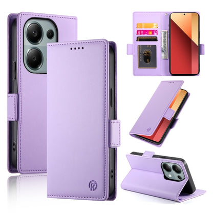 Side Buckle Magnetic Frosted Leather Phone Case