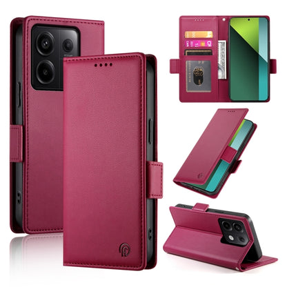 Side Buckle Magnetic Frosted Leather Phone Case