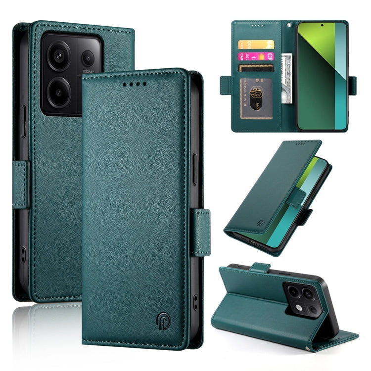 Side Buckle Magnetic Frosted Leather Phone Case