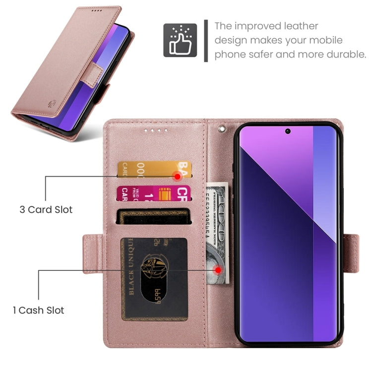 Side Buckle Magnetic Frosted Leather Phone Case