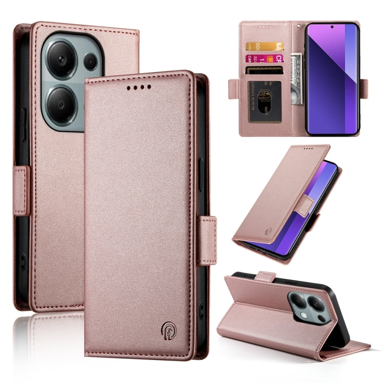 Side Buckle Magnetic Frosted Leather Phone Case