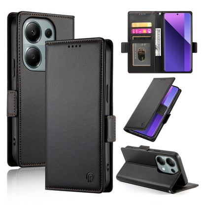 Side Buckle Magnetic Frosted Leather Phone Case