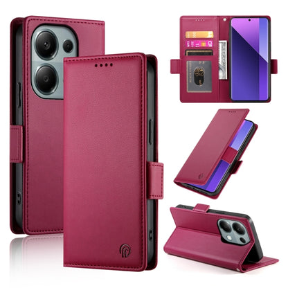 Side Buckle Magnetic Frosted Leather Phone Case