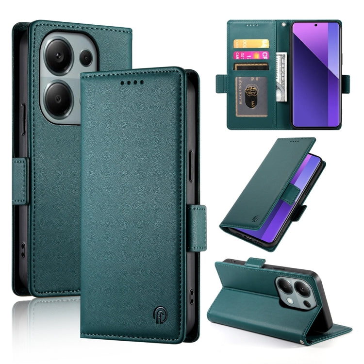 Side Buckle Magnetic Frosted Leather Phone Case
