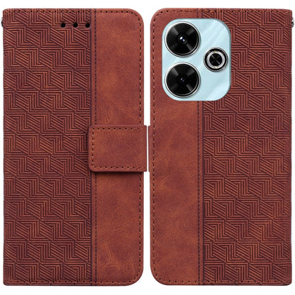 Geometric Embossed Leather Phone Case