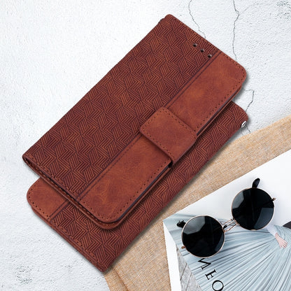 Geometric Embossed Leather Phone Case