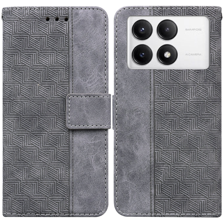 Geometric Embossed Leather Phone Case