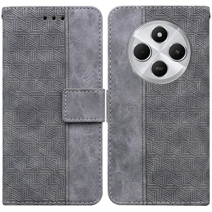Geometric Embossed Leather Phone Case, For Redmi Note 14 4G 163.25mm, For Redmi Note 14 5G, For Redmi Note 14 Pro / Note 14 Pro+ 5G, For Redmi 14C 4G