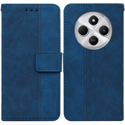 Geometric Embossed Leather Phone Case, For Redmi Note 14 4G 163.25mm, For Redmi Note 14 5G, For Redmi Note 14 Pro / Note 14 Pro+ 5G, For Redmi 14C 4G