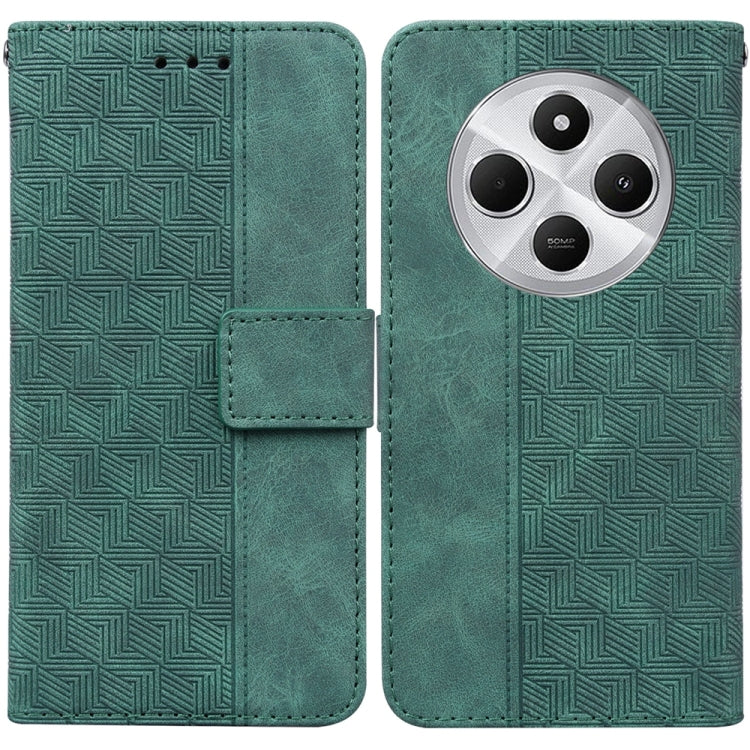 Geometric Embossed Leather Phone Case, For Redmi Note 14 4G 163.25mm, For Redmi Note 14 5G, For Redmi Note 14 Pro / Note 14 Pro+ 5G, For Redmi 14C 4G