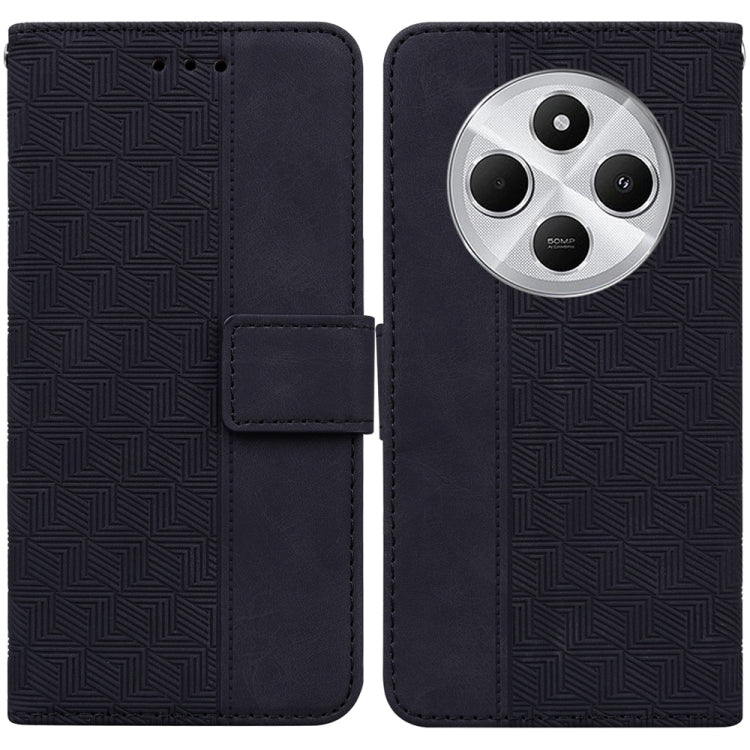 Geometric Embossed Leather Phone Case, For Redmi Note 14 4G 163.25mm, For Redmi Note 14 5G, For Redmi Note 14 Pro / Note 14 Pro+ 5G, For Redmi 14C 4G