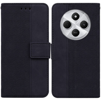 Geometric Embossed Leather Phone Case, For Redmi Note 14 4G 163.25mm, For Redmi Note 14 5G, For Redmi Note 14 Pro / Note 14 Pro+ 5G, For Redmi 14C 4G