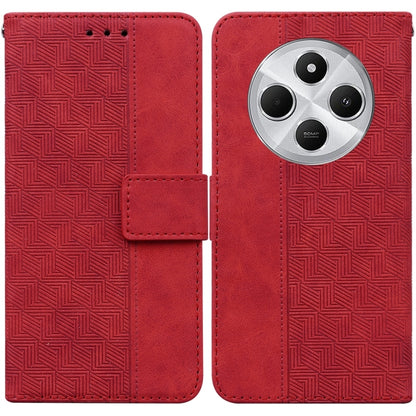Geometric Embossed Leather Phone Case, For Redmi Note 14 4G 163.25mm, For Redmi Note 14 5G, For Redmi Note 14 Pro / Note 14 Pro+ 5G, For Redmi 14C 4G