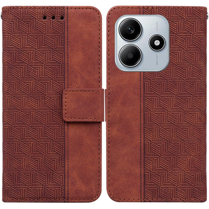 Geometric Embossed Leather Phone Case, For Redmi Note 14 4G 163.25mm, For Redmi Note 14 5G, For Redmi Note 14 Pro / Note 14 Pro+ 5G, For Redmi 14C 4G