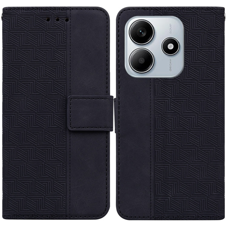 Geometric Embossed Leather Phone Case, For Redmi Note 14 4G 163.25mm, For Redmi Note 14 5G, For Redmi Note 14 Pro / Note 14 Pro+ 5G, For Redmi 14C 4G