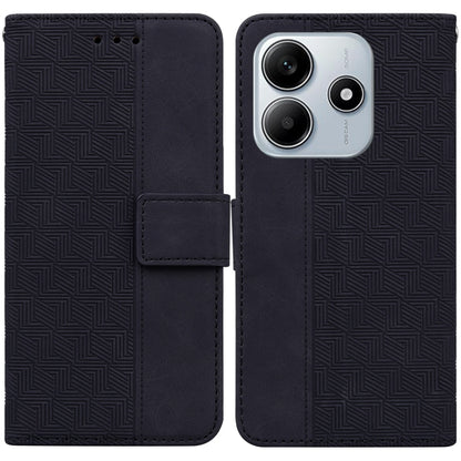 Geometric Embossed Leather Phone Case, For Redmi Note 14 4G 163.25mm, For Redmi Note 14 5G, For Redmi Note 14 Pro / Note 14 Pro+ 5G, For Redmi 14C 4G