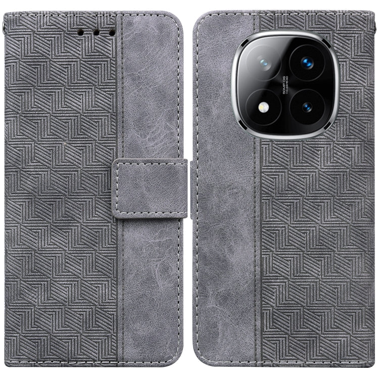 Geometric Embossed Leather Phone Case, For Redmi Note 14 4G 163.25mm, For Redmi Note 14 5G, For Redmi Note 14 Pro / Note 14 Pro+ 5G, For Redmi 14C 4G