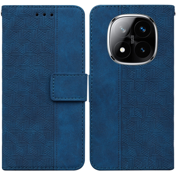 Geometric Embossed Leather Phone Case, For Redmi Note 14 4G 163.25mm, For Redmi Note 14 5G, For Redmi Note 14 Pro / Note 14 Pro+ 5G, For Redmi 14C 4G