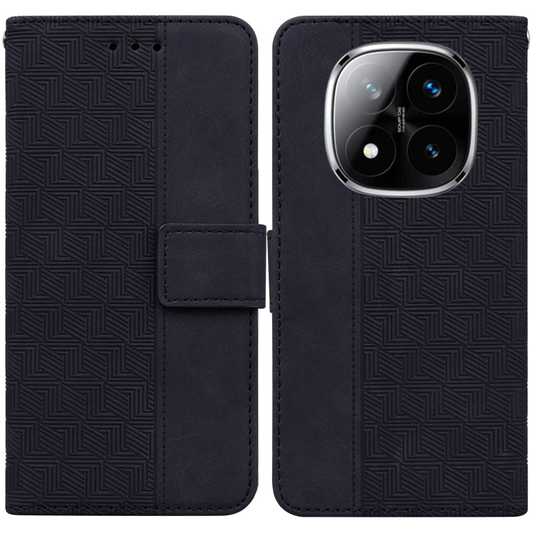 Geometric Embossed Leather Phone Case, For Redmi Note 14 4G 163.25mm, For Redmi Note 14 5G, For Redmi Note 14 Pro / Note 14 Pro+ 5G, For Redmi 14C 4G
