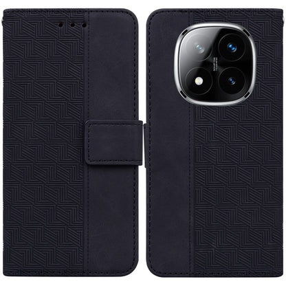 Geometric Embossed Leather Phone Case, For Redmi Note 14 4G 163.25mm, For Redmi Note 14 5G, For Redmi Note 14 Pro / Note 14 Pro+ 5G, For Redmi 14C 4G