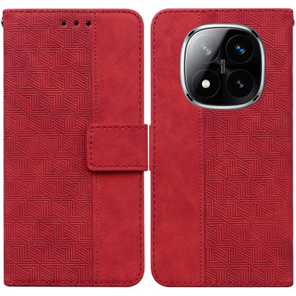 Geometric Embossed Leather Phone Case, For Redmi Note 14 4G 163.25mm, For Redmi Note 14 5G, For Redmi Note 14 Pro / Note 14 Pro+ 5G, For Redmi 14C 4G