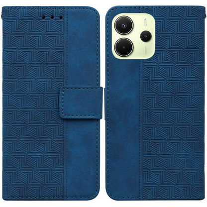 Geometric Embossed Leather Phone Case, For Redmi Note 14 4G 163.25mm, For Redmi Note 14 5G, For Redmi Note 14 Pro / Note 14 Pro+ 5G, For Redmi 14C 4G