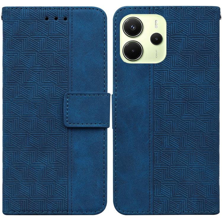 Geometric Embossed Leather Phone Case