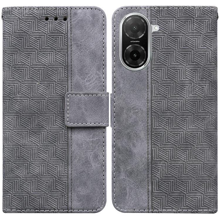 Geometric Embossed Leather Phone Case